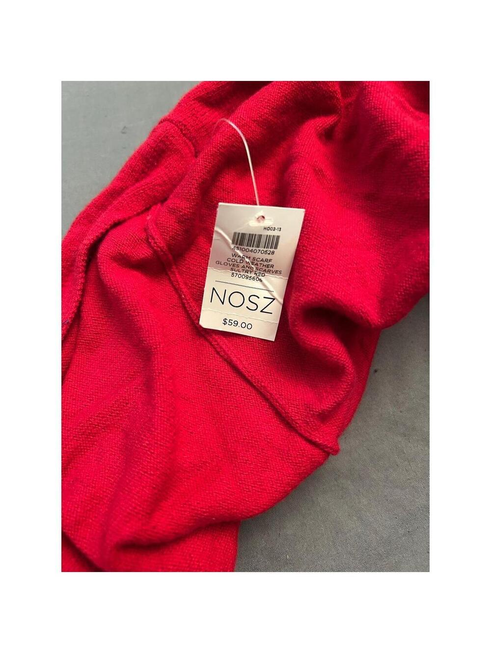 Chico's Red Wool Scarf One Size